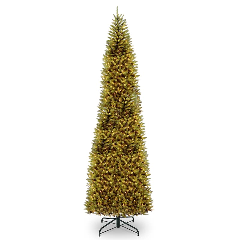 National Tree Company 14 ft. Kingswood Pre-Lit Pencil Slim Christmas Tree - 15 Foot