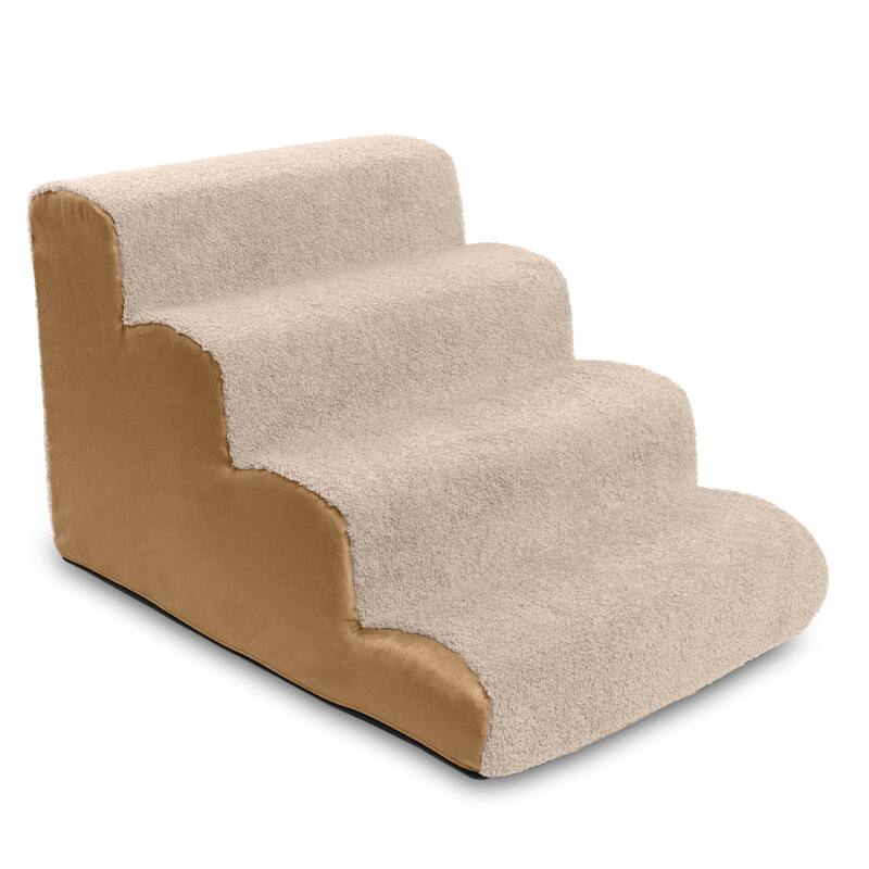 Dubb Pet Steps - Soft Foam Stairs for Cats and Dogs - 3 Stairs & 4 Stairs