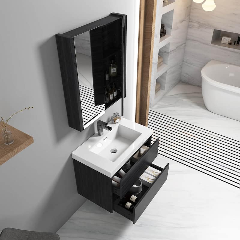 Blossom Valencia Floating Bathroom Vanity with Ceramic Sink
