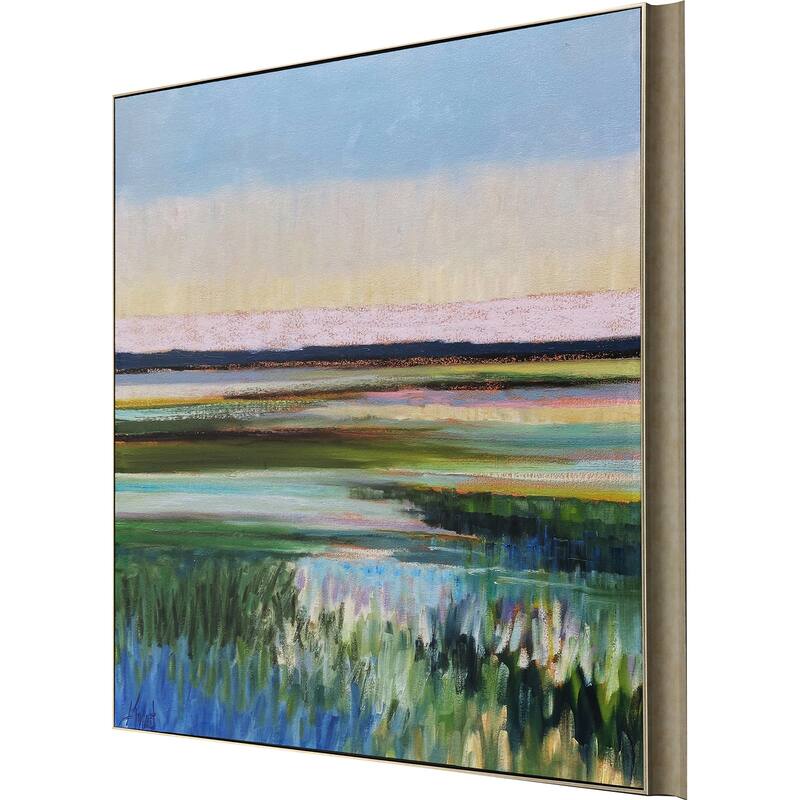 Tidal Waters Framed Art Giclee - No Glass - Blue