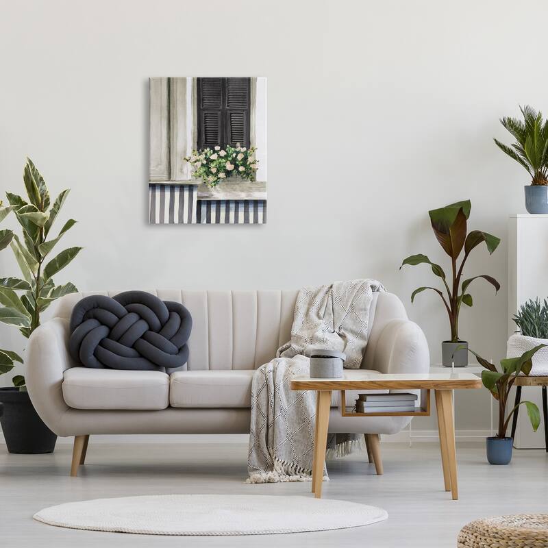 Stupell Window Flower Bouquet Stretched Canvas Wall Art, Design by Lanie Loreth