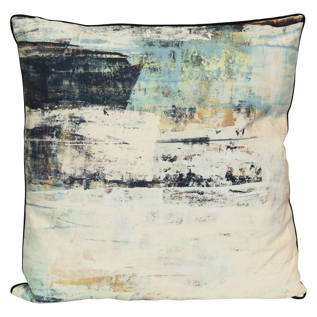 StyleCraft Coastal Horizon Abstract Pillow - Multicolor