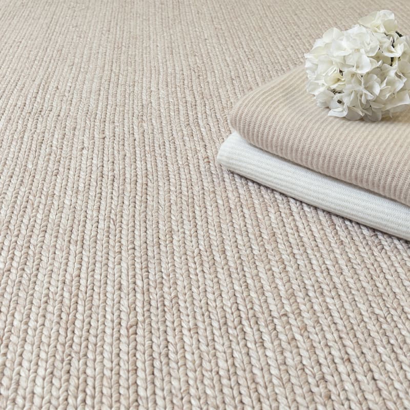 Ben Soleimani Braided New Zealand Wool and Viscose Hand Woven Rug