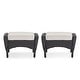 preview thumbnail 20 of 34, Outdoor Patio Ottoman with Seat Cushion