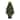 37-Inches Artificial Silk Cypress Topiary - Tower Style Faux Plant