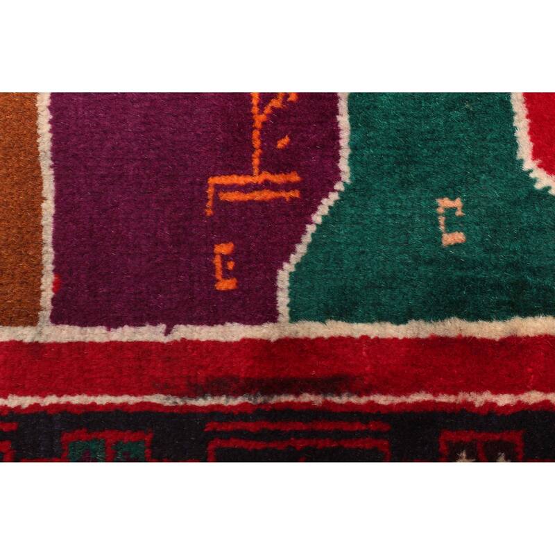 ECARPETGALLERY Hand-knotted Teimani Red Wool Rug - 2'10 x 4'9