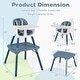preview thumbnail 6 of 42, Babyjoy 4 in 1 Baby High Chair Convertible Toddler Table Chair Set - See Details