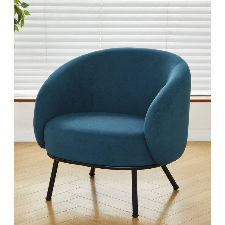 US Pride Furniture Luxury and Elegance Modern Channel Chair with Velvet Fabric Material Dense Foam and Heavy Webbing