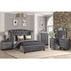 preview thumbnail 24 of 78, Sophia Crystal Tufted 4PC/5PC Bedroom Set Made with Wood