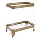 preview thumbnail 3 of 3, Uttermost Giselle Bronze Bar Cart