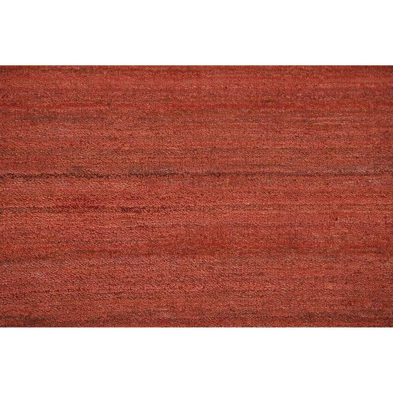 Striped Gabbeh Oriental Area Rug Handmade Bedroom Silk Carpet - 8'5"x 11'7"