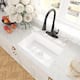Option Glossy White Sink + Pull Down Kitchen Faucet