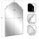 preview thumbnail 27 of 89, Kate and Laurel Leanna Framed Arch Wall Mirror
