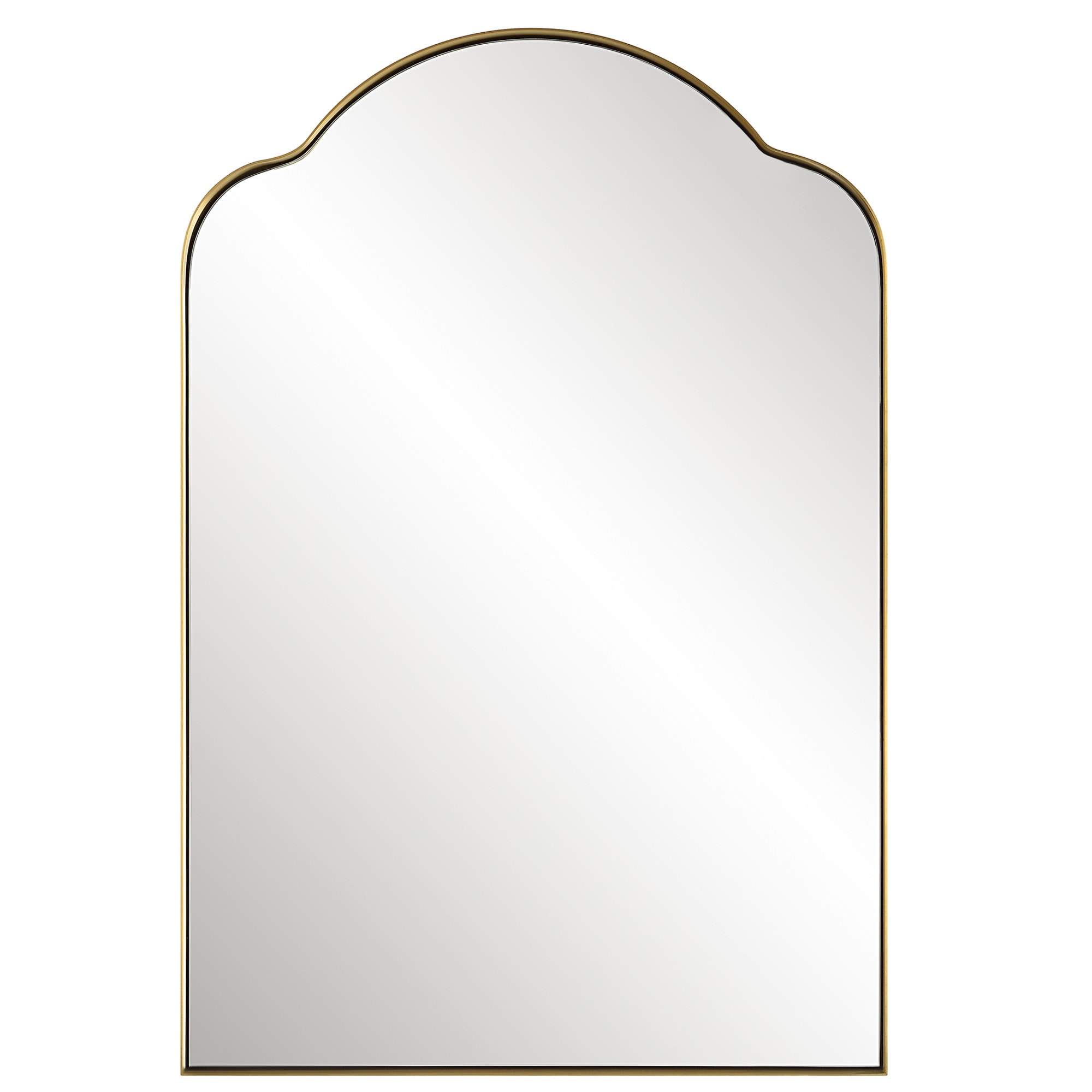Uttermost 09896 Sidney 20" W x 30" H Arched Stainless Steel Framed