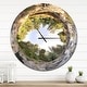 preview thumbnail 8 of 8, Designart 'Wild River Tube' Oversized Landscapes Wall CLock