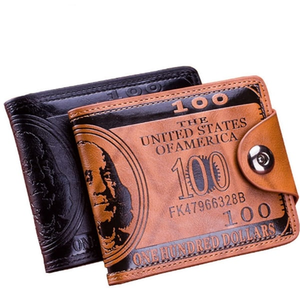 Shop Men Wallet Short Dollar Price Leather Wallets Clutch Money Purse Men Bags High Quality ...