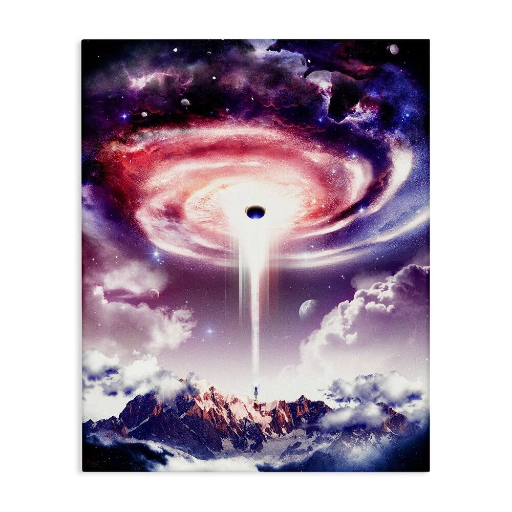 Stupell Surreal Space Nebula Rays Canvas Wall Art Design By Barrett Biggers