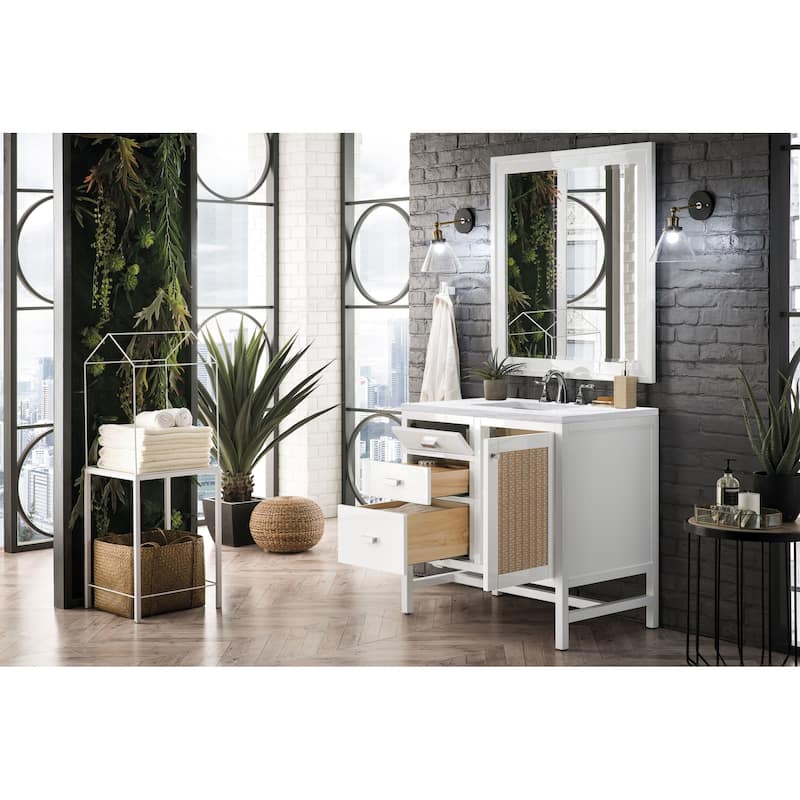 James Martin Vanities Addison 36" Single Basin Hardwood Vanity Set
