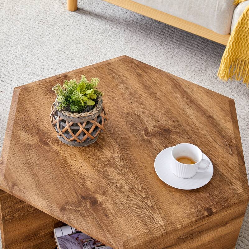 Minimalist hexagonal Coffee Table Set