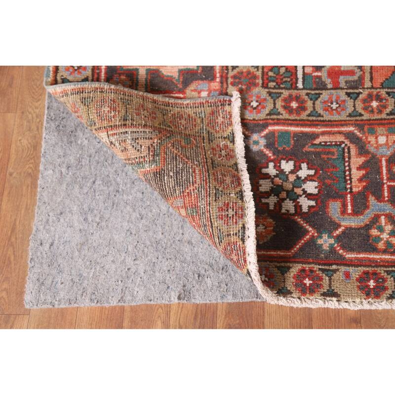 Hand Knotted Oriental 100% Wool Carpet Traditional Medallion Red Heriz Area Rug - 12' 8'' X 9' 9''