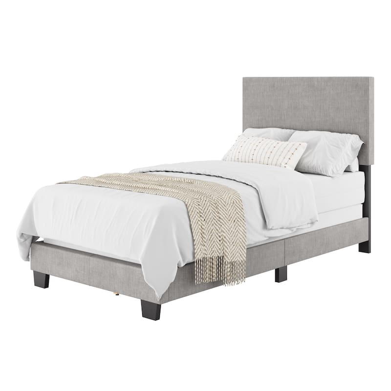 Celeste Modern Upholstered Bed, Box Spring Required