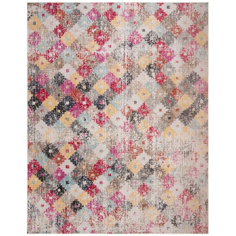 SAFAVIEH Montage Reike Boho Indoor/ Outdoor Waterproof Patio Backyard Rug