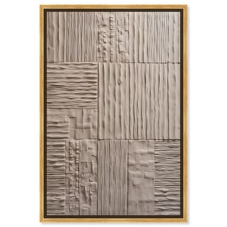 Old Clay Texture Canvas Elegant White and Gold Art by Art Remedy