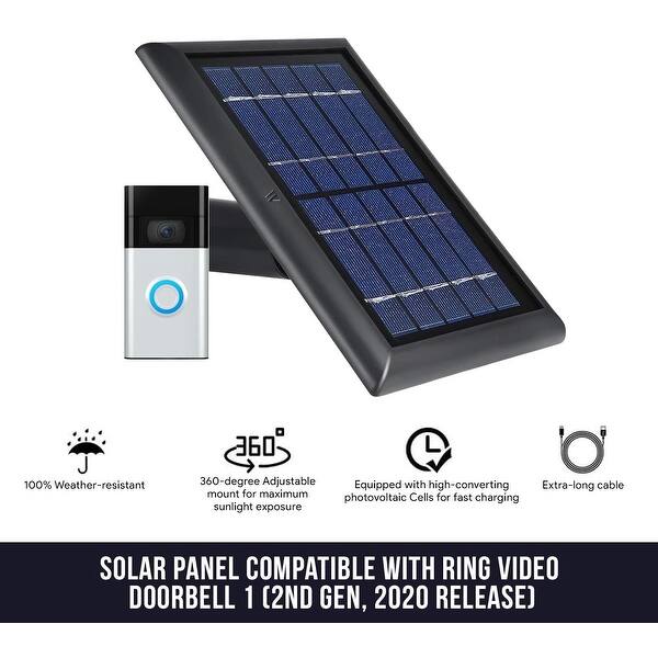 Wasserstein Solar Panel for Ring Video Doorbell 1 (2nd Gen, 2020) - 1 Pack  - Bed Bath & Beyond - 35275439