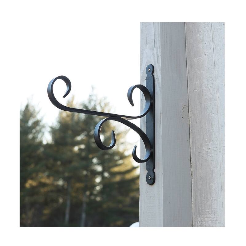 Achla Designs All Purpose Traditional Style Bracket, Small, 12 Inch Wide, Black Powder Coat Finish