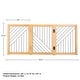 preview thumbnail 15 of 13, PETMAKER 3-Panel Foldable Pet Gate, Natural - N/A