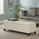 preview thumbnail 36 of 40, Lucinda Faux Leather Storage Bench by Christopher Knight Home - 51.25" L x 17.50" W x 16.25" H Ivory