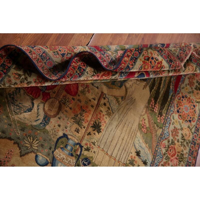 Pre-1900 Antique Masterpiece Vegetable Dye Tabriz Persian Rug - 4'7" x 6'4"