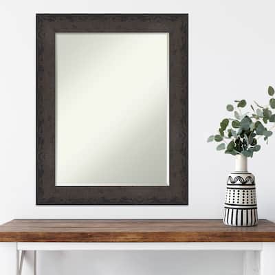 Dappled Half-Inch-Bevel Wood Framed Wall Mirror - Glass Size 18x24
