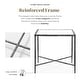 preview thumbnail 3 of 16, 247 Shop At Home Lalia Modern Hammered Metal 2-Piece X-Brace End Table Set