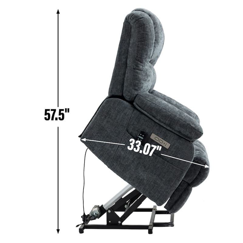 Chenille Power Lift Recliner Chair