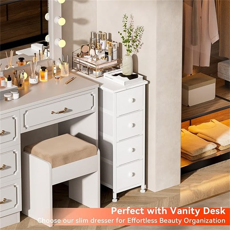 Narrow dresser outlet storage