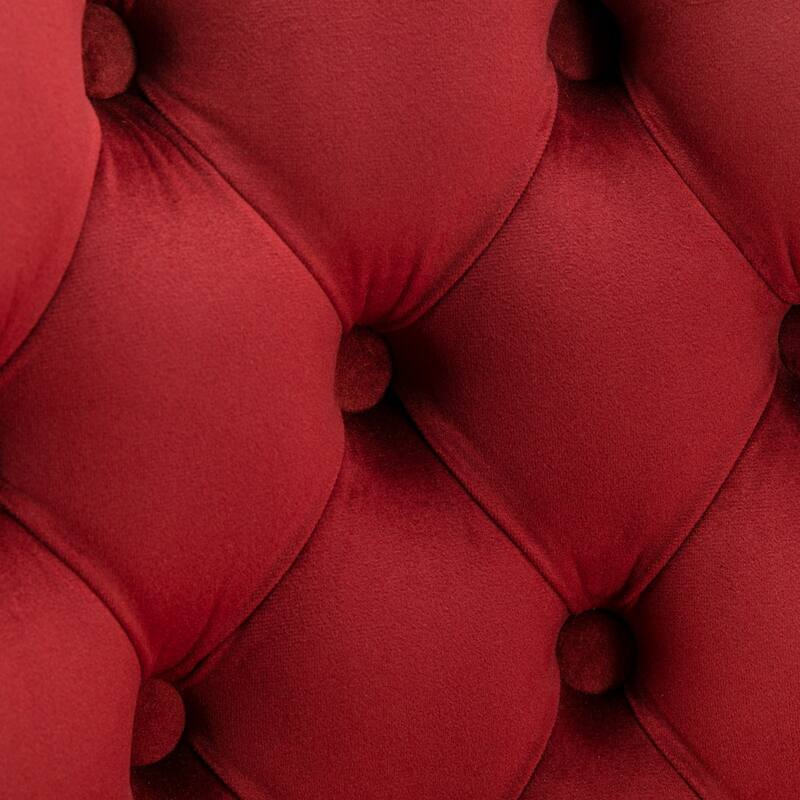 GDF Studio - Modern Upholstered Swivel Velvet Bar Stools with Adjustable Seat Height and Tufted Back (Set of 2)