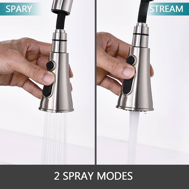 DORNBERG SUS 304 Stainless Steel Kitchen Faucet with Pull Down Sprayer