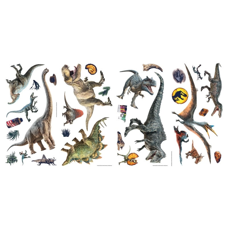 RoomMates Jurassic World Dominion Peel & Stick Giant Wall Decal with Alphabet