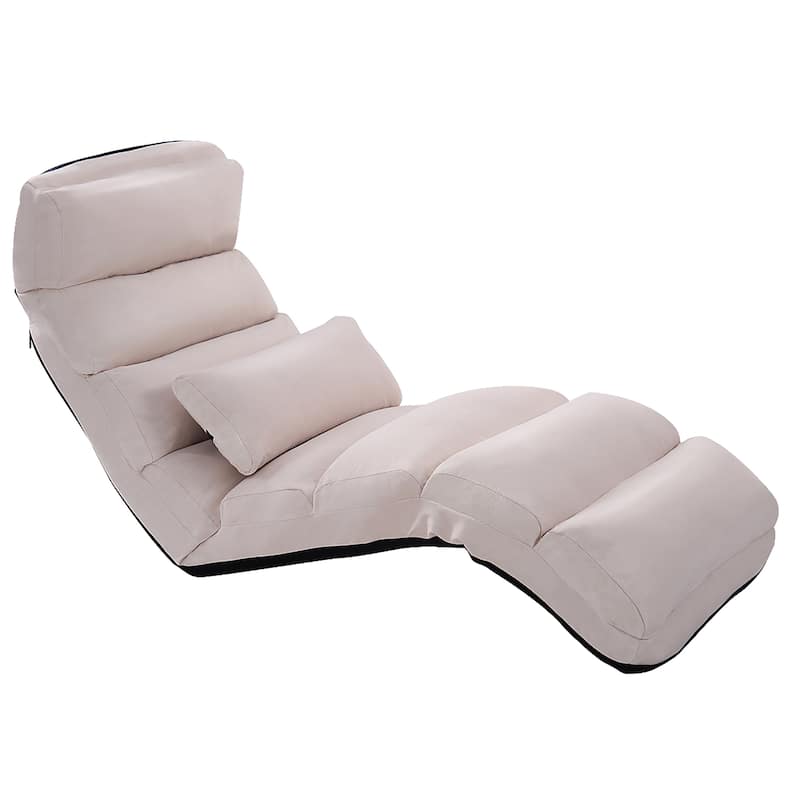 Costway Folding Lazy Sofa Chair Stylish Sofa Couch Beds Lounge Chair