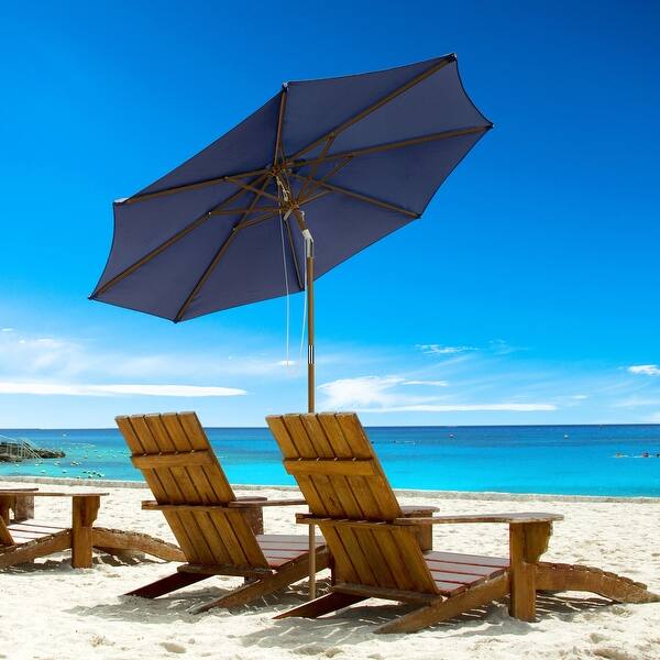 9 patio umbrella with 6 or 8 ribs 9 Ft 8 Ribs Retro Wooden Umbrella with UV30+ Protection and Fade Resistant  for Patio, Garden, Deck, Pool - Bed Bath & Beyond