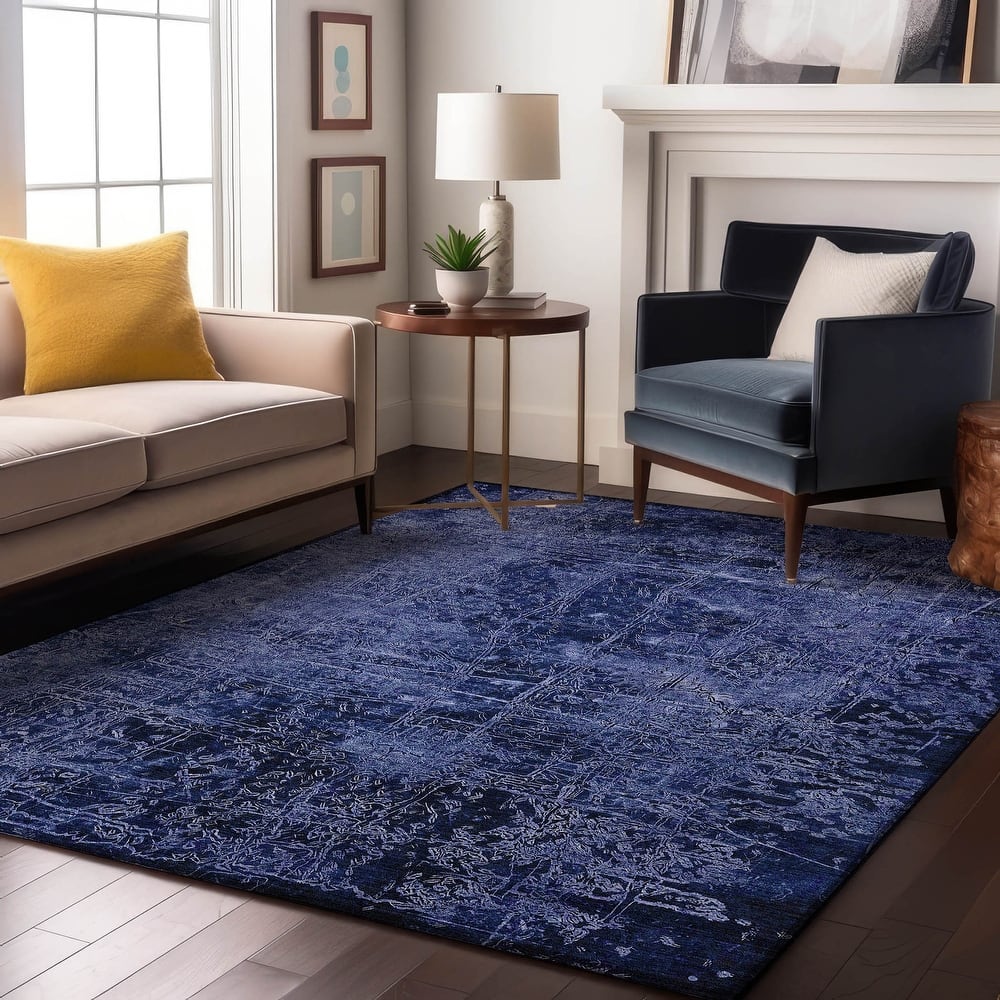 Premium Washable Super Soft Solid Abstract Mayfield Rug