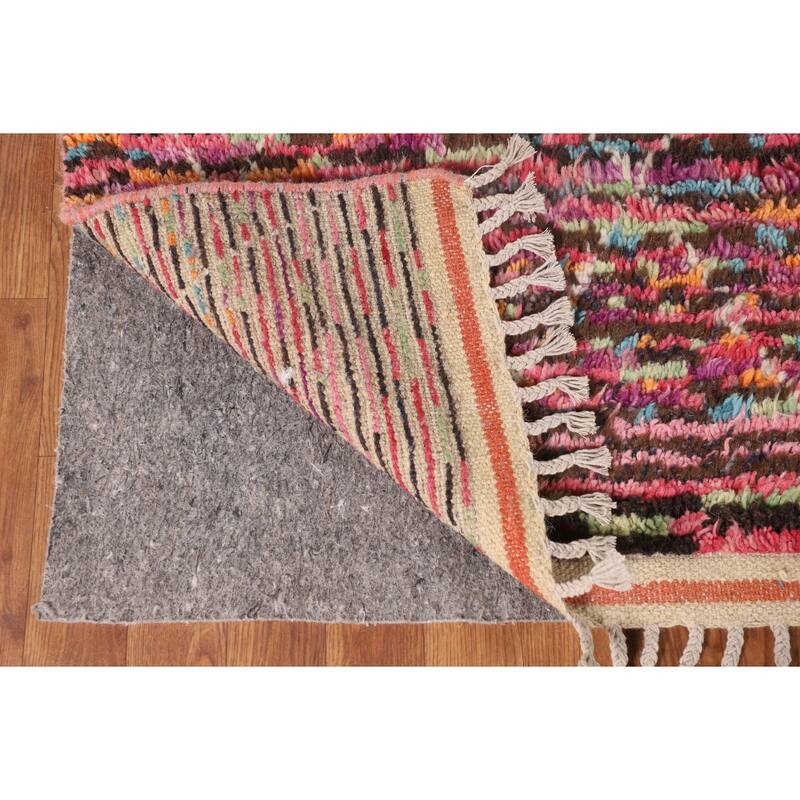 Trellis Moroccan Oriental Area Rug Hand-Knotted Wool Carpet - 6'0" x 9'8"