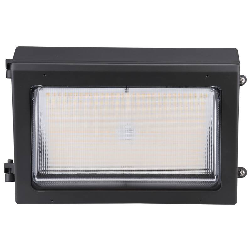 Emergency Architectural LED Wall Pack CCT Selectable 3K/4K/5K Wattage Adjustable Bypassable Photocell 120-277 Volt - Bronze