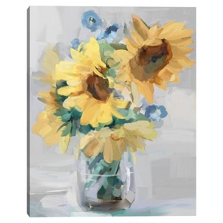 Petite Fleurs Sunflowers II by Studio Arts Canvas Art Print - Bed Bath ...