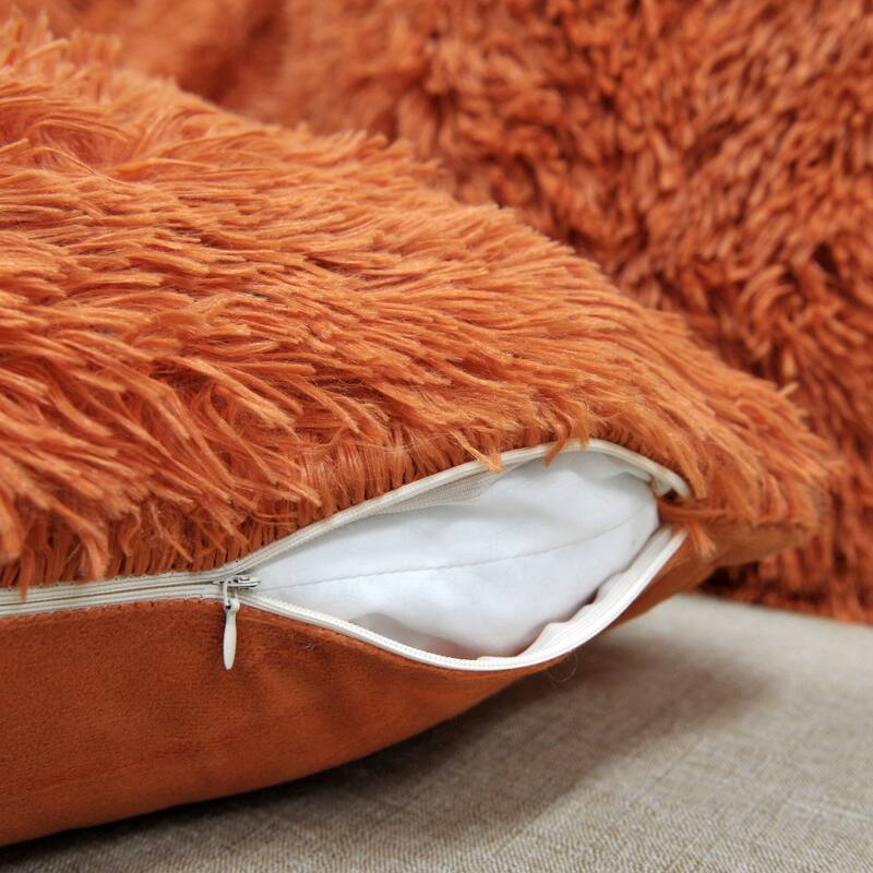 Halsted Shaggy FauxFur 3-piece Throw and Pillow Shell Set