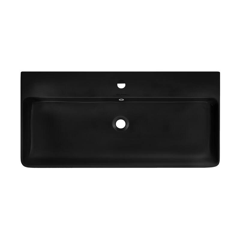 Swiss Madison SM-CS753 Carre 35-7/16" Rectangular Ceramic, Stainless