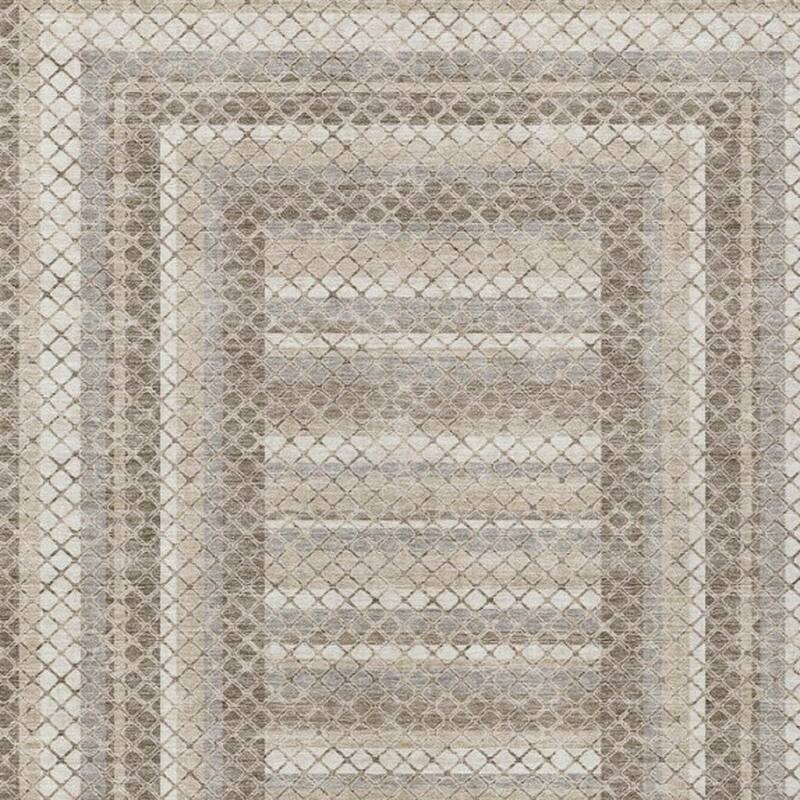 HomeRoots Geometric Transitional Rectangle Outdoor Rug