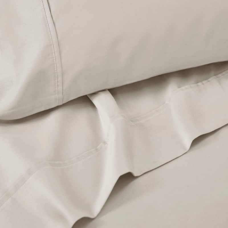 Superior Cotton Blend Solid Deep Pocket Bed Sheet Set