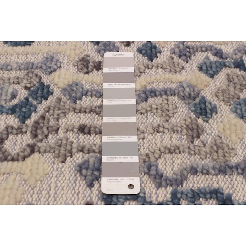 ECARPETGALLERY Hand-knotted Tangier Grey Wool Rug - 5'2 x 7'9